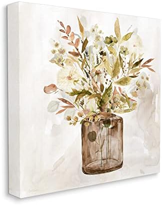 Earthy Fall Botanicals Floral, 17 x 17 Inch Canvas Wall Art - Image 2