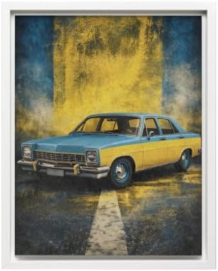 InkFlow Posters Vintage Car Canvas Poster by InkFlowPosters