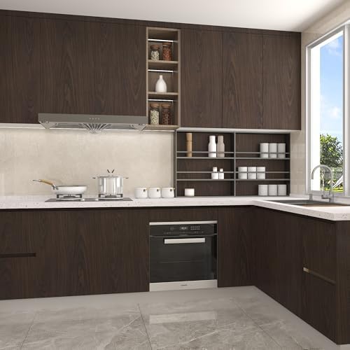 BAYYA Brown Wood Vinyl Wrap Walnut Contact Paper - Image 3