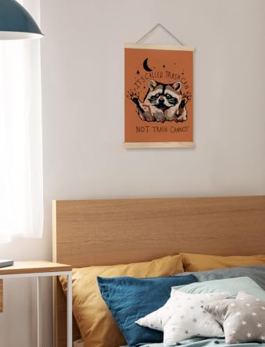 Funny Terracotta Motivational Raccoon Poster Wall Art Framed 12x16in - Image 3