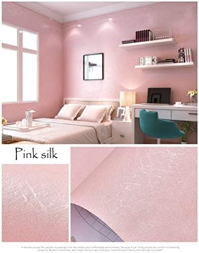 Cohoo Home Pink Wallpaper Peel and Stick Contact Paper Pink Silk 15.7”×512” - Image 5