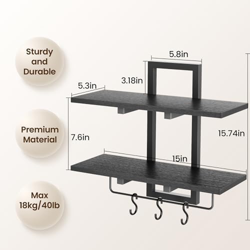 Creso hom Wood Floating Shelf - Image 2