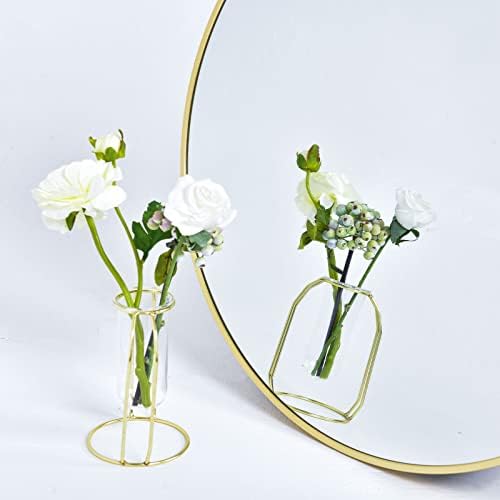 HARRITPURE Round Mirror 35.4" Gold Wall Mounted Circle Mirror - Image 5
