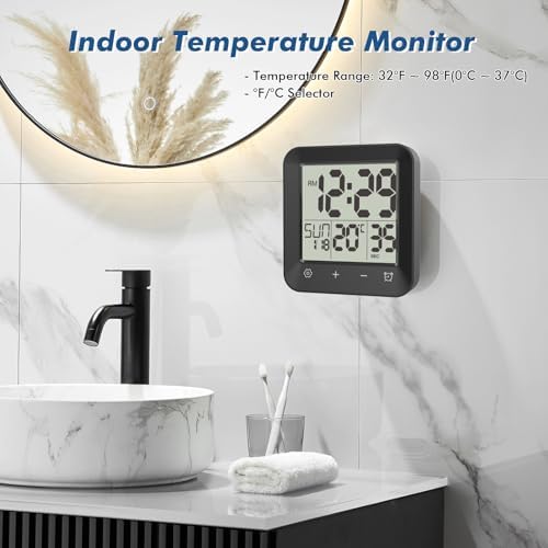 Waterproof Shower Clock Timer, Bathroom Clock - Image 4
