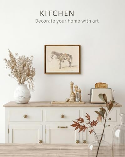 VIYYIEA Framed Wall Art for Living Room, Vintage Horse Pictures - Image 2