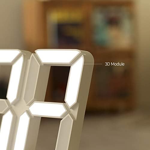mooas 3D Pure Slim M LED Clock, 11.8" Multi-Function LED Digital Clock - Image 6