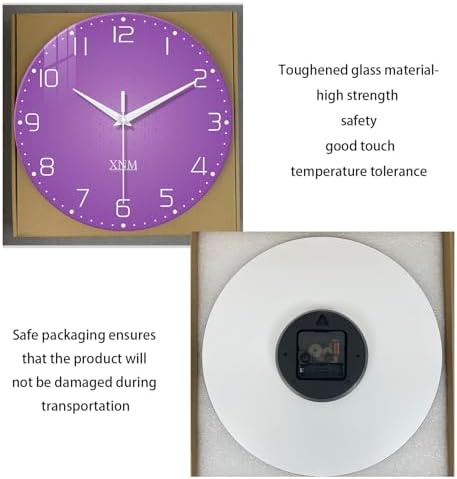 XNM Purple Minimalist Wall Clock - Image 6