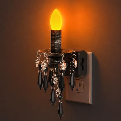 Briignite Halloween Chandelier Night Light Plug in, Dusk to Dawn by WelcometoBriigniteenjoyyourtimehere