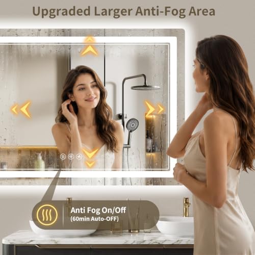 36"x36" LED Bathroom Mirror - Image 5