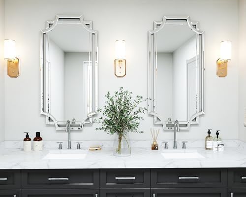 Chende 24" x 47" Large Mirror for Decor, Decorative Wall Mirror - Image 5