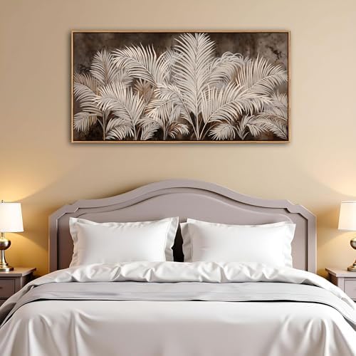 Boho Wall Art in Modern Brown, Minimalist Canvas Artwork - Image 4