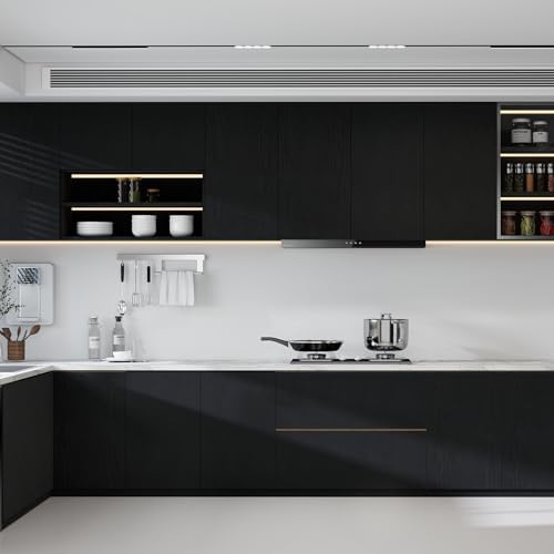 Black Wood Grain Peel and Stick Wallpaper Waterproof Thick Vinyl Contact Paper - Image 5