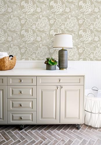 Hopepak 17.3"×197" Vintage Floral Peel and Stick Wallpaper - Image 3
