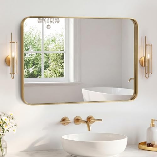 NEWBULIG Bathroom Mirror for Over Sink, 30X40 Inch Wall Vanity Mirror by NEWBULIG