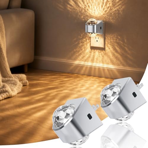 JandCase Night Lights Plug into Wall, 2 Pack Star Projector Night Light by JandCase