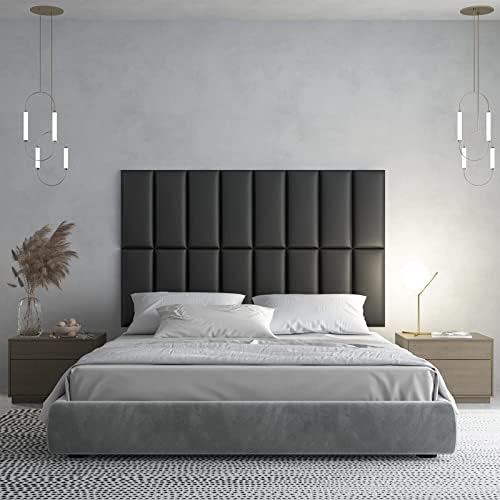 Art3d 12-Pack Peel and Stick Upholstered Headboard, 9.84 x 23.62 in - Image 2