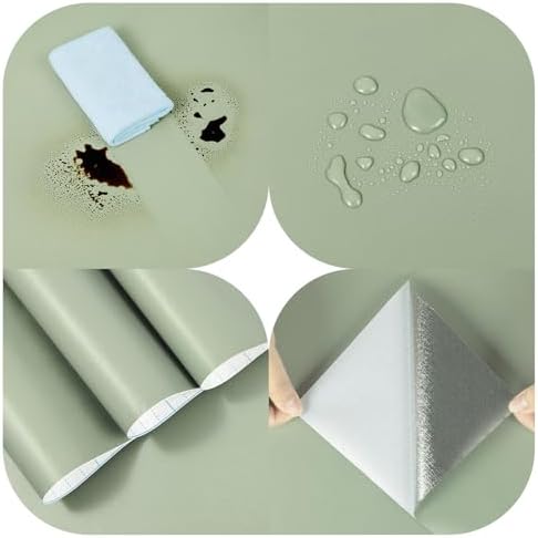 Sage Green Wallpaper Stick and Peel Green Contact Paper Removable Wallpaper - Image 7