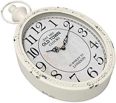 Menterry Small Retro Oval Wall Clock Antique Old Design - Image 3