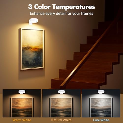 Picture Lights for Wall, Wireless Poster Lights Battery Operated - Image 3