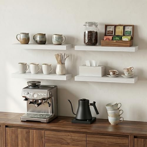 Floating Shelves for Wall, 16 inch Set of 3 Bathroom Shelf Bedroom Kitchen - Image 6