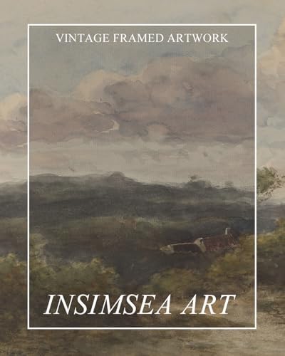 InSimSea Extra Large Framed Vintage Wall Art, Hill Sky Landscape - Image 7