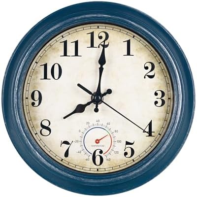 Wall Clock Battery Operated Silent Small Rustic Wall Clocks by Unknown