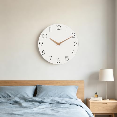 cicininc 8 Inch Battery Operated Wall Clock, Silent Analog - Image 3