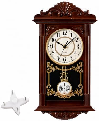 Clockswise Vintage Grandfather-Style Wall Clock by Clockswise