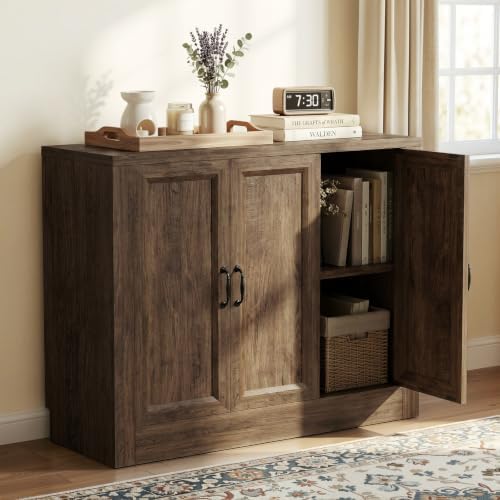 39" Modular Buffet Sideboard Cabinet, Expandable Storage Cabinet System by Foxemart