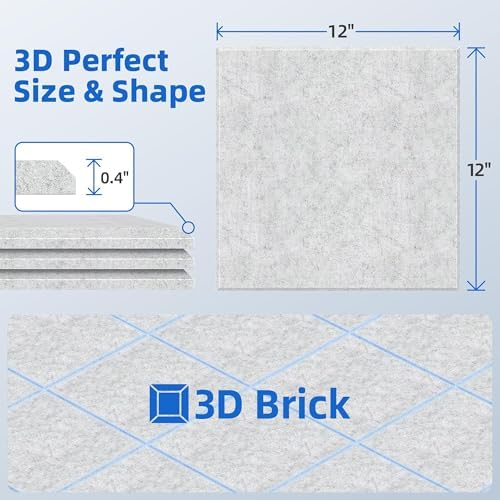 20 Pack Acoustic Panels with Self Adhesive Sound Proof Foam Panels - Image 5