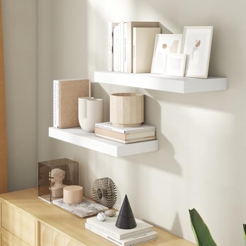 24 Inch Floating shelves for Wall, 8 Inch Deep, Invisible Brackets - Image 2