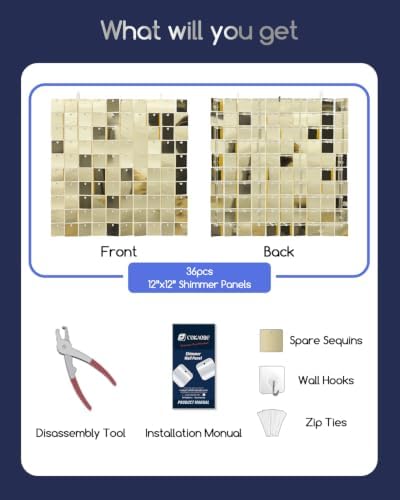 COKAOBE LiteGrid Series Shimmer Wall Backdrop - Image 2