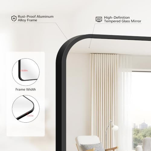 FORBATH Bathroom Mirror 30" x 55", Large Rectangular Wall Mirror - Image 5