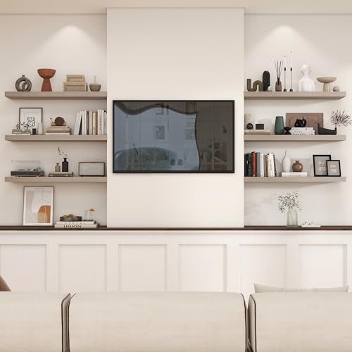 Heimlove Floating Shelves 35.7" W x 10.3" D Grey Set of 1 - Image 5