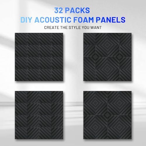 Focusound 32 Pack Sound Proof Foam Panels - Image 4