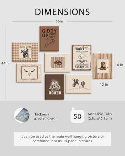 VIYYIEA Acoustic Art Panels, Western Cowboy Sound Absorbing Panel - Image 5