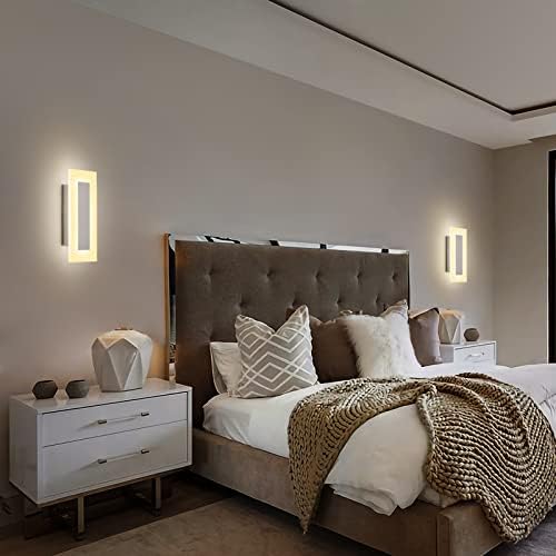 LMQNINE Modern LED Acrylic Wall Sconce Warm White Light 3000K - Image 7
