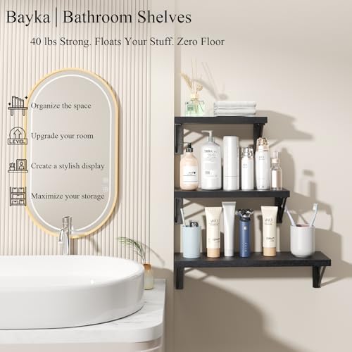 BAYKA Wall Mounted Floating Shelves - Image 2