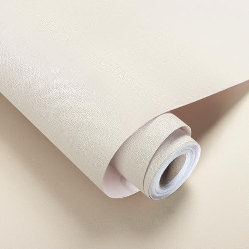 Grasscloth Peel and Stick Wallpaper Beige Vintage Paper 16in x 590in by lenify