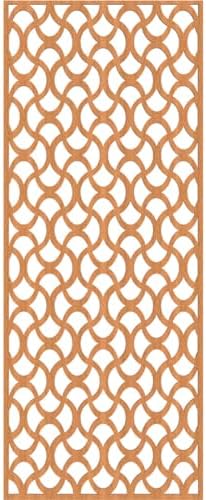 Resort Decorative Pierced Fretwork Wood Wall Panels, 19 3/8"W x 49 3/8"H x 1/4"T - Image 2