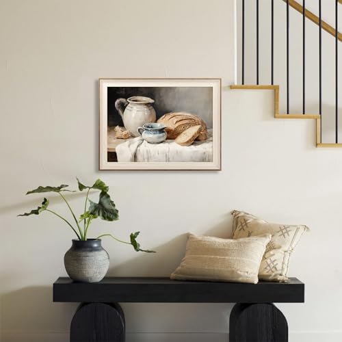 ASTRDECOR Framed Kitchen Wall Art, Modern Muted Still Life Painting Farmhouse - Image 5