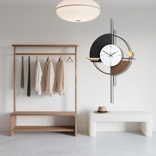 SIN&MI Modern Wall Clock for Living Room, Large Decorative Wall Clock, Digital - Image 7