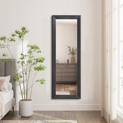 AAZZKANG Full Length Mirror Rectangle Wood Framed Large 43"x14" - Image 7