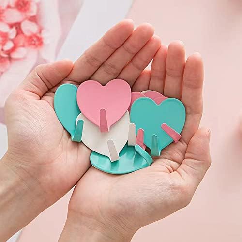 JtmyAota 6 Pack Heart Wall Hooks, Kawaii Room Decor Hooks - Image 7