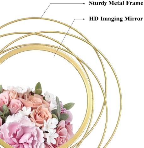 3 Set Sunburst Round Mirrors for Wall Decor Bedroom Bathroom - Image 6