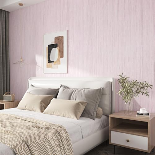WESTICK Pink Grasscloth Wallpaper - Image 2