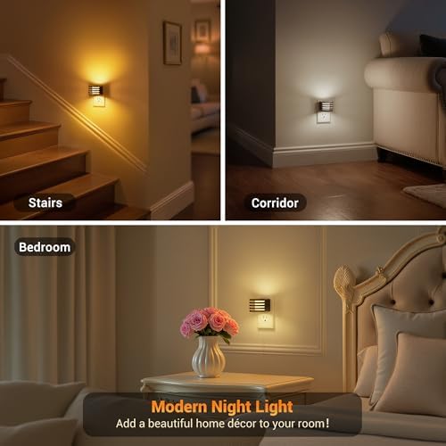 JandCase LED Night Light, Night Lights Plug into Wall Dusk to Dawn Sensor - Image 5