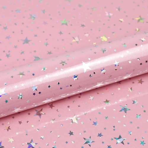 JPK Pink Holographic Star Wallpaper - Image 4