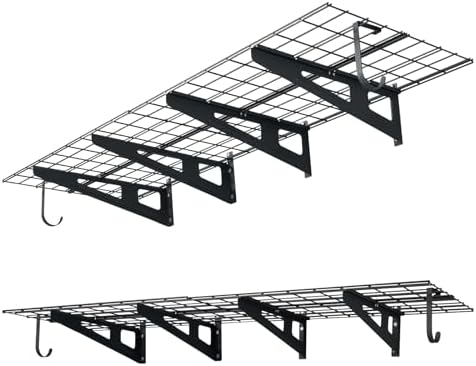 VEVOR 2-Pack Heavy Duty Garage Wall Shelving, 2 x 6 ft Steel Wall Mounted by VEVOR
