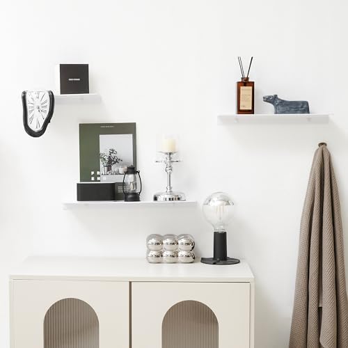 JOOM White Metal Wall Floating Shelf, Small Bathroom, Display Shelves - Image 2